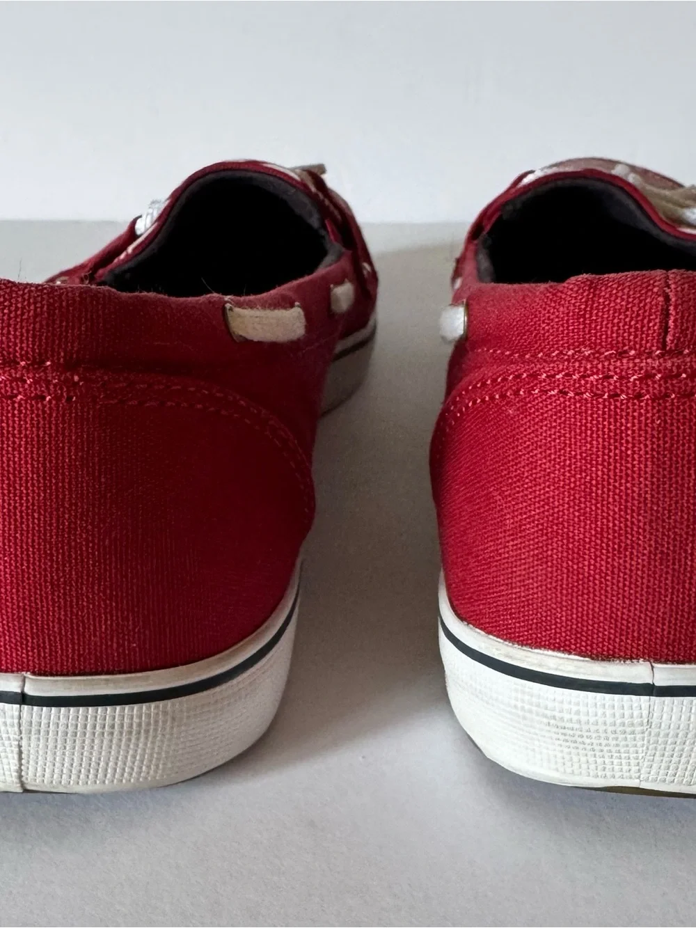 Grasshoppers Ortholite Women’s 8M Windham Red, White, Boat Shoes Loafers Slip On